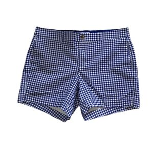 Old Navy Blue and White Checkered Women's Shorts